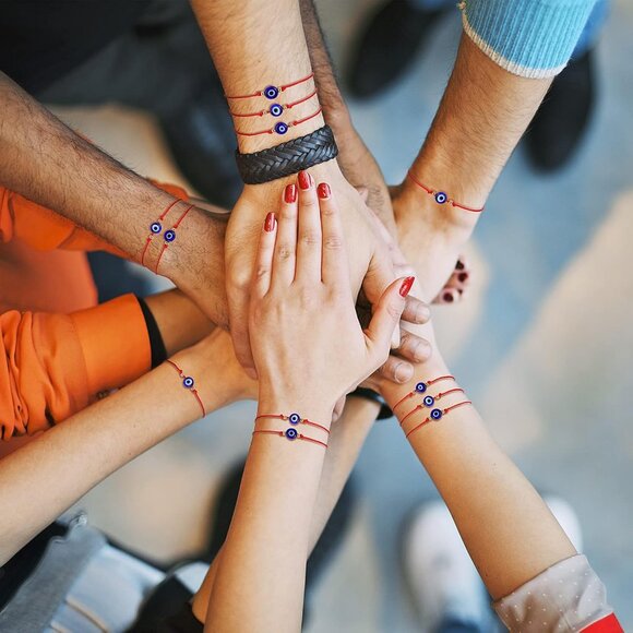 30 Pcs Evil Eye Bracelets Red String Adjustable Jewelry for Protection - Picture 4 of 6